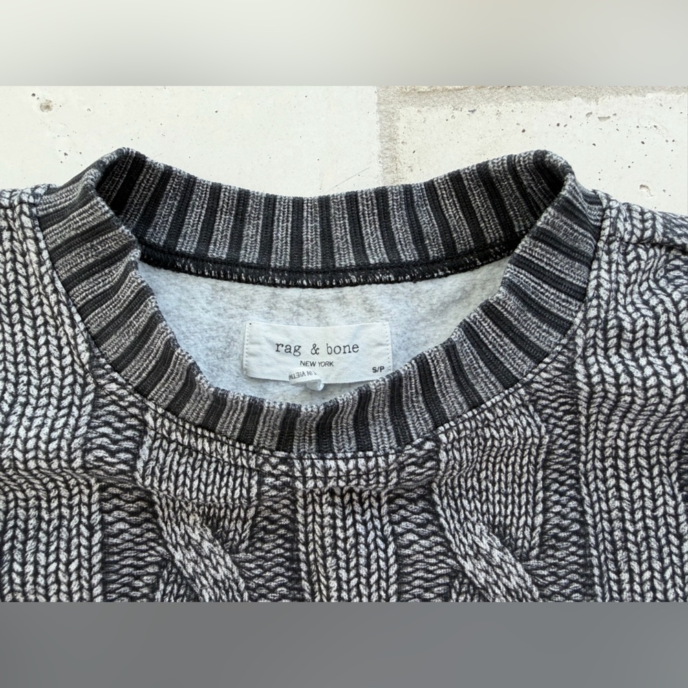 Rag & Bone Miramar Cable-Effect Sweatshirt - Picture 4 of 4